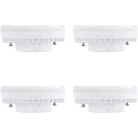 Ampoule GX53 LED 9W Blanc Neutre 4000K, 900LM, 120°, Équivalent Lampe CFL GX53 15W-18W, non-dimmable, Spot LED Encastrable GX53 Neutre pour Plafonnier de Meuble Cuisine, lot de 4 [Classe énergétique A (1/4)