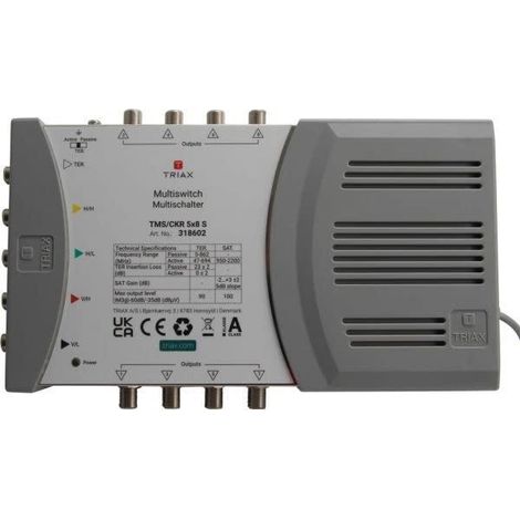 Triax Multiswitch TMS 5 8S distribuzione TV satellitare