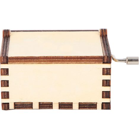 Boîte à musique vintage en bois blanc sculpté, cadeau rétro (Harry Potter) (1/5)