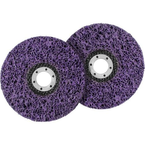 Disque Abrasif pour Meuleuse d’Angle 2 Pcs Disque de Nettoyage en Acier Inoxydable 125mm Disque de Nettoyage Abrasif CSD pour Enlever la Rouille de la Peinture Accessoire de Meuleuse d’Angle (1/5)