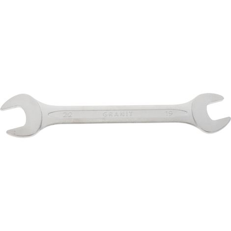 Chiave a forchetta a doppia estremità 19x22mm in acciaio CrV