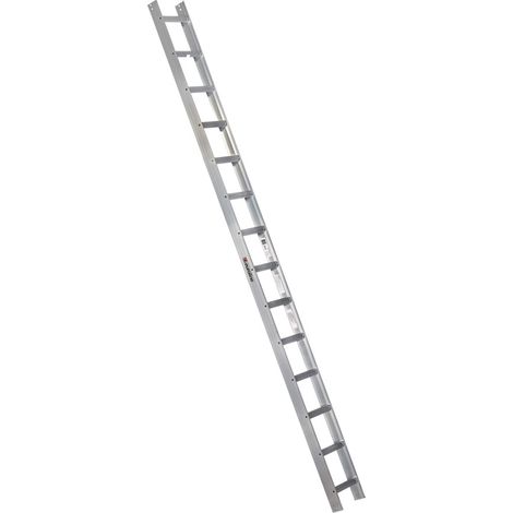 Euroline Premium Kaminkehrerleiter 14 Sprossen Alu natur (1/2)