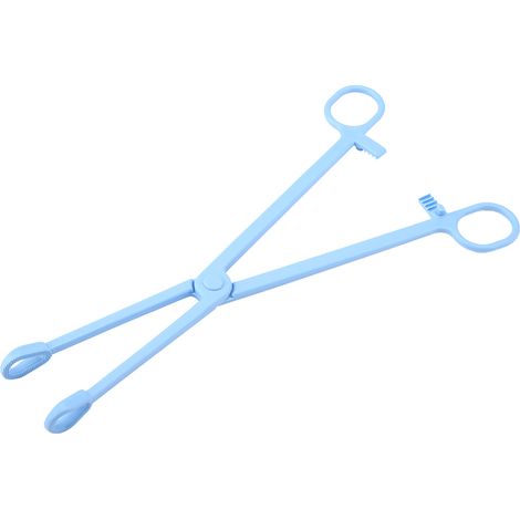 Pince pour animaux de compagnie en plastique bleu durable et pratique pour serpents, lézards et reptiles (1/5)