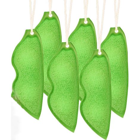 Bottle Brush - Pea Shape - Aluminum Ceramic Balls - For Water Bottles And Glass Containers - 7.5 X 2.5 Cm - Green - 6 Pieces (1/5)