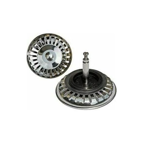 2PCS Bonde to basket universal 8 cm Filter to Sink of Kitchen in stainless steel Filter Cap sink to Double Bed Draining Devier for Kitchen and bathroom (1/4)