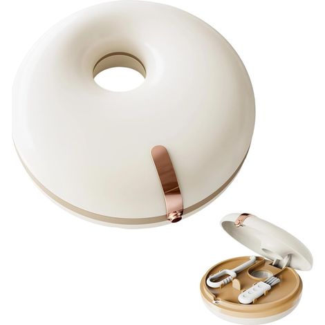Boîte Appareil Dentaire, Boîte Gouttière Dentaire Portable, Double Couche, Avec 1 Aide Au Retrait de L'alignement et 1 Brosse à Prothèse, pour Appareils/Mainteneurs (1/5)