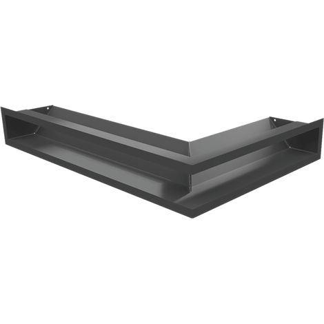 Eck-Lüftungsgitter LUFT links 60x40x9 Graphite Slim (1/5)