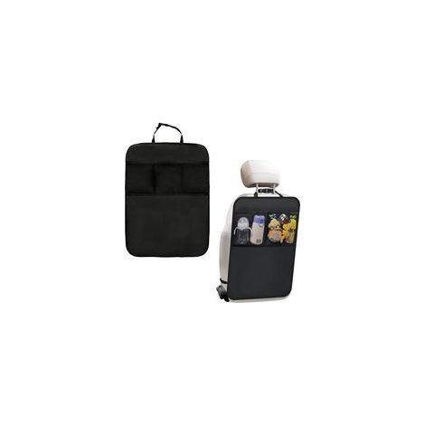 2-teiliger Auto-Organizer aus Oxford-Gewebe mit 3 Aufbewahrungstaschen, wasserdichte Autositz-Rückenlehnenschoner, Kinder-Auto-Organizer, Kinder-Autositzschutz - Crezuo