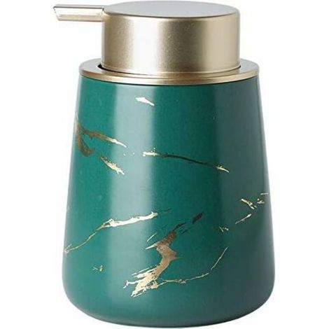 400ml Distributeur de savon liquide décoratif pour les mains Distributeur de savon pour les mains en céramique de style nordique pour cuisine et salle de bain (1/5)