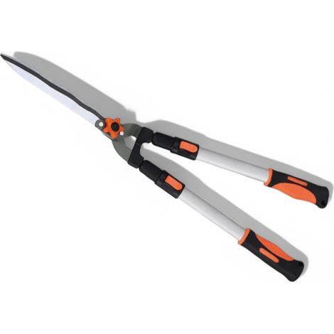 Forbici cesoia da pota con manici telescopici in alluminio e lama in acciaio 30 cm per siepe (1/2)