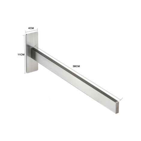 Porte-serviettes sans perçage porte-serviettes porte-serviettes mural type 304 porte-serviettes en acier inoxydable porte-serviettes de cuisine porte-serviettes de salle de bain auto-adhésif-simple ba