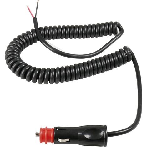Cordon spirale avec prise allume-cigare pour gyrophare 3m - 16338 (1/3)