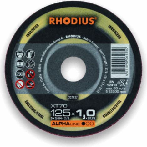 RHODIUS RHODIUS 209511 DISQUE À TRONÇONNER À MOYEU DÉPORTÉ 150 MM 1 PC(S) ACIER INOXYDABLE, ACIER