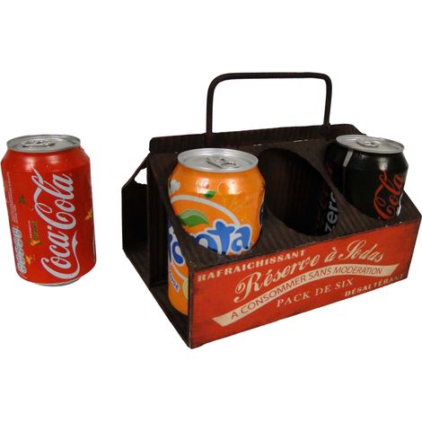 Range canettes en fer antique (1/2)
