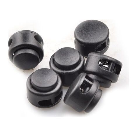 20Pcs Ressort Serrures De Cordon De Verrouillage Paracorde Corde Stoppers Plastique 2 Trous Rond Bascule Cylindre Coulissant Attache Boutons Fin Pour Cordons De Serrage, Vestes, Sacs, Longe
