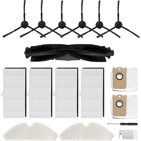 Panno per la pulizia, spazzola, filtro, sacchetti di ricambio, set di accessori per aspirapolvere robot Proscenic M7 Pro e Kyvol Cybovac S31.