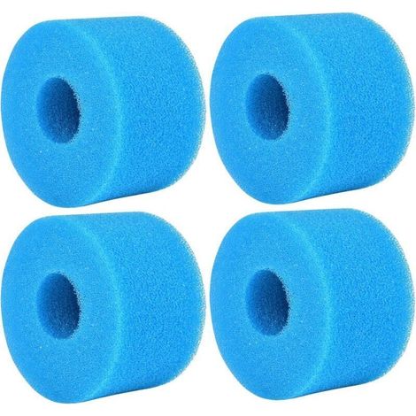 Cartouche Filtre En Mousse - Pour Filtre Piscine Type S1 - Réutilisable Lavable - 4 Pièces (1/4)