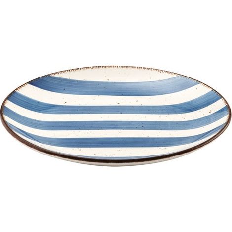 Service De 6 Assiettes à Dessert 21cm Bleu Persan Rivage - Collection Rivage Bleu Persan (1/4)