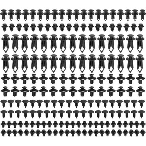 190 Pieces Car Fastener Clips and Remover - 6 Most Common Sizes - Door Panel Clips for Toyota, Honda, Nissan, Mazda YMYNY (1/4)