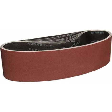 Bandes Abrasives 100x610 mm-10 Pièces de 120 Grain Bande Ponceuse pour Ponçage et Polissage avec Ponceuse à Bande Portable (1/4)