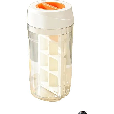 Bicchiere per ghiaccio, design portatile, materiale ecologico, bianco (1/2)
