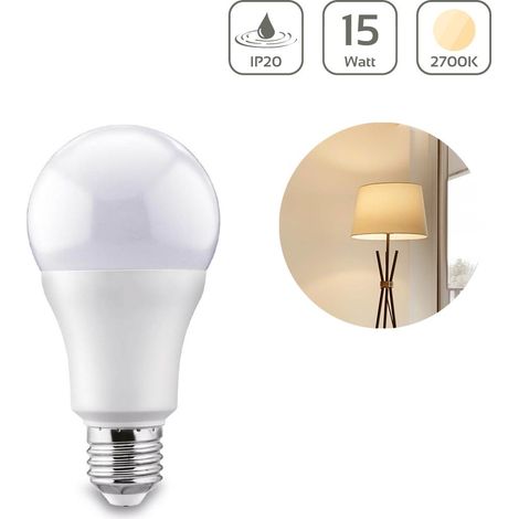 LED Lampe E27 15W A65 matt 1350lm - Lichtfarbe: Warmweiß 2700K (1/5)