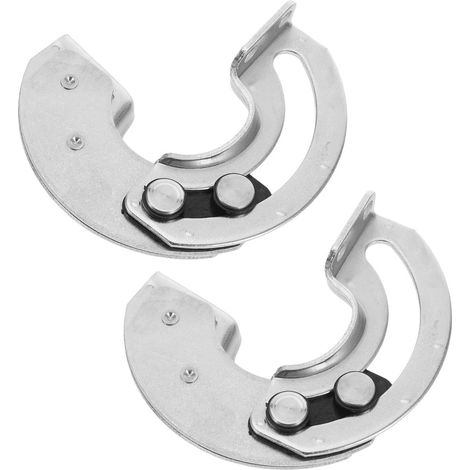 2 Pièces Charnières Invisibles en Acier Inoxydable Semi-circulaires pour Portes Coulissantes et Armoires, Rotation Silencieuse à 180 Degrés pour Espaces Résidentiels et (1/5)