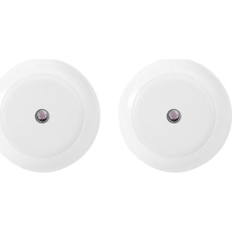 Luci notturne a LED con spina, 2 pezzi - Luci notturne con sensore - Luce notturna per la cameretta dei bambini - Lampada da notte - Sensore giorno/notte - Bambini e neonati - Luce calda (1/5)