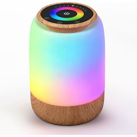Lampe de chevet LED avec 256 couleurs RVB 7 modes, 4 niveaux de luminosité Minuterie tactile
