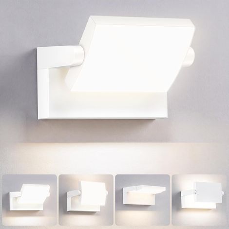 Lampe Murale Extérieure 36W avec Panneau LED Rotation 350° Blanche 4000Lm Lampe Murale Intérieure 4000K Naturelle Étanche IP65 (1/5)