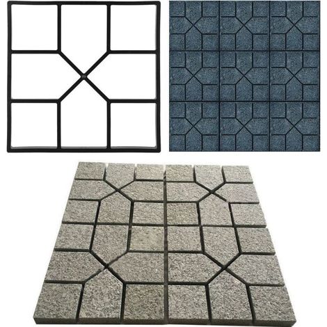 Garden Paving Mold, Concrete Stepping Stone Mold (40 x 40 cm) (1/5)