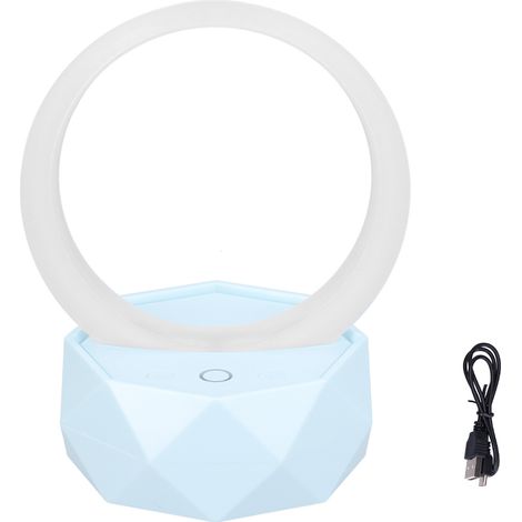 Enceinte sans fil avec veilleuse LED à thème, design exquis et unique, enceinte portable pour la maison et les fêtes, bleue. (1/5)