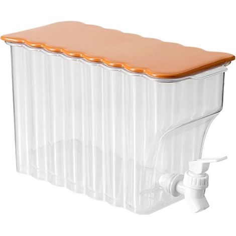 Bouilloire à eau froide avec robinet, bouteille de jus de fruits blanche scellée pour la maison (1/5)