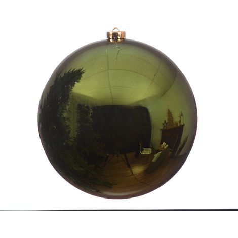 1 PALLINA DI NATALE VERDE PINO 20CM ALBERO DI NATALE ADDOBBI DECORAZIONI