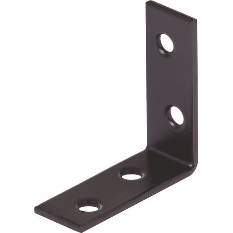 ALBERTS Equerre chaise acier noir 40 x 40 x 15 mm ALBERTS