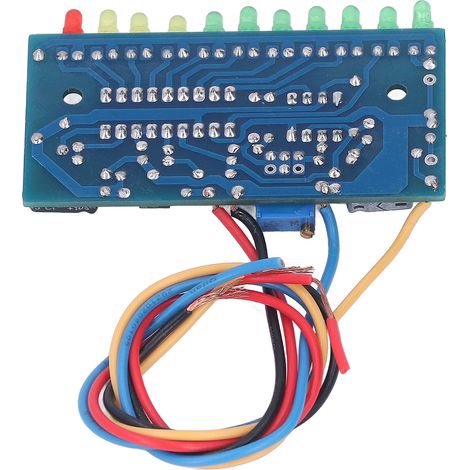 Modulo indicatore di livello audio a LED, 10 segmenti, 11 pezzi, scheda LED da 3 mm per VU meter del preamplificatore. (1/5)