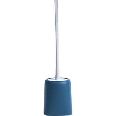Brosse WC Design Nordique Tête Souple Séchage Automatique Bleu Clair Ergonomique Sans Coin Mort (1/5)