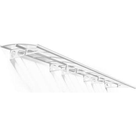 Canopia Marquise de porte Bordeaux blanc translucide