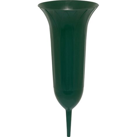 Geli Grabvase Ø 11 cm dunkelgrün Kunststofftöpfe (1/2)