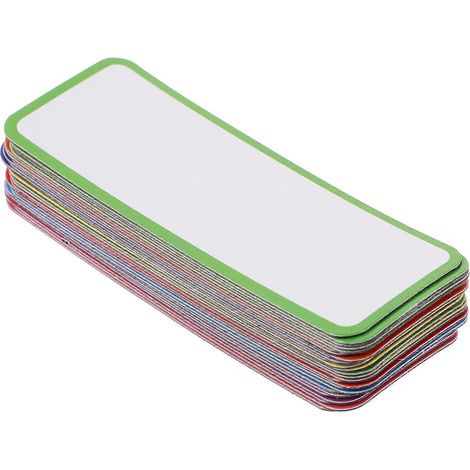 Étiquettes magnétiques réutilisables pour nom, effaçables à sec, mémos magnétiques, organisation de bureau, lot de 27 (1/5)