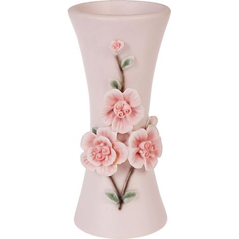 Vase à fleurs 11,5 x 25 cm rose (1/5)