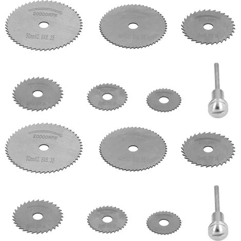 2 jeux de lames de scie circulaire en acier rapide, disques de coupe rotatifs haute vitesse, roues de remplacement (1/5)