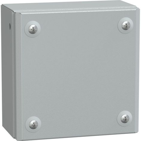Spacial SBM - boite acier 150x150x80mm - couvercle plein - NSYSBM15158 (1/2)