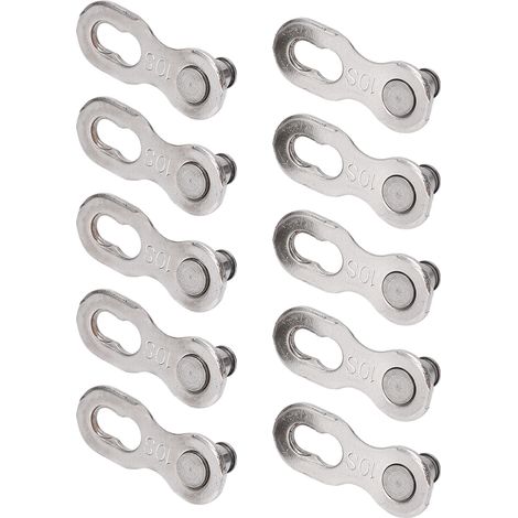 CANSUCC 5 Paires de Maillons de Chaîne de Vélo Rapides et Durables pour 10 Vitesses - Connecteur de Chaîne de Bicyclette (1/5)
