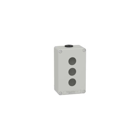 Boîtier métallique vide pour boutons-poussoirs Schneider XAPD de 22 mm de diamètre 3 Boutons poussoirs (1/6)