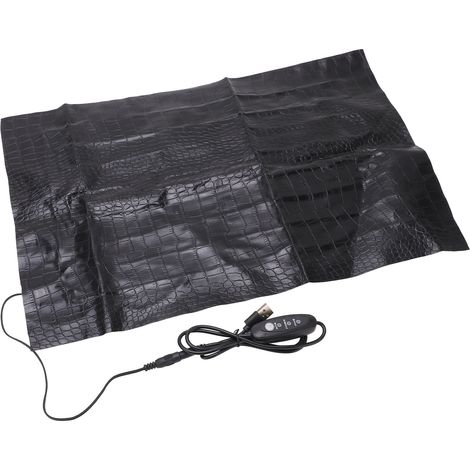 Tapis chauffant USB en PU lavable, 3 températures réglables, pour reptiles et animaux de compagnie (5V 2A 3045) (1/5)