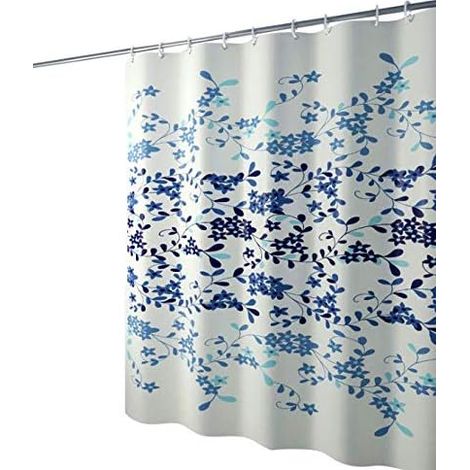 Filiyano-Rideau de douche anti-moisissure et antibactérien avec anneaux de rideau de douche, impression numérique 3D aux couleurs vives (150 x 180 cm) (1/5)