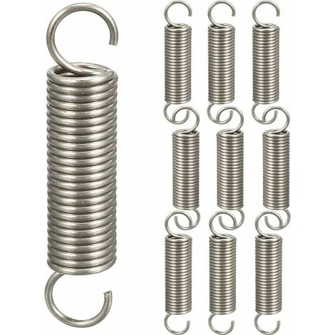 10pcs Ressort Double Crochet Ressorts de Traction,Ressorts de Compression Ressort Crochet Assortiment de Ressort,1.21145mm-LIAIKI (1/2)