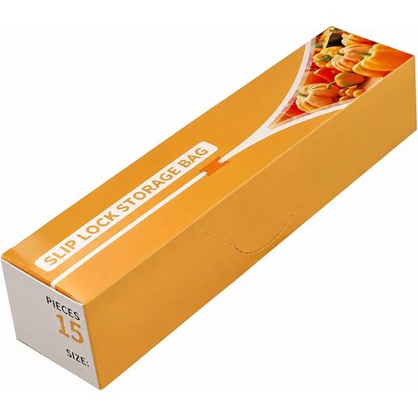 Sacs de conservation alimentaire à fermeture zip, 1200 ml, lot de 15, réutilisables, hermétiques, compatibles avec la congélation (1/5)