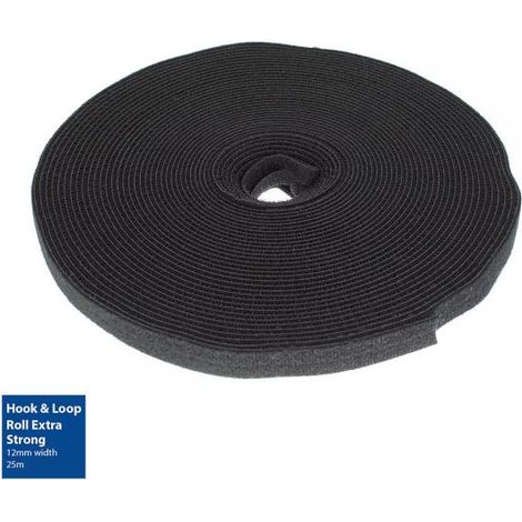 ACT CT4041 Nastro Velcro Nylon Nero 25m x 264mm (1/3)